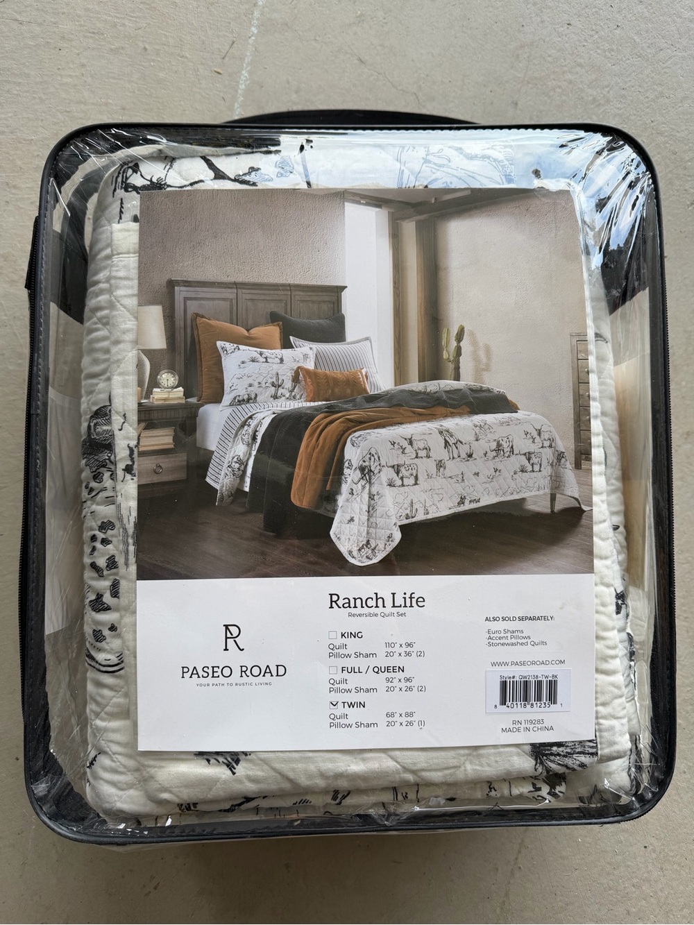 Ranch Life Twin Quilt & Sham